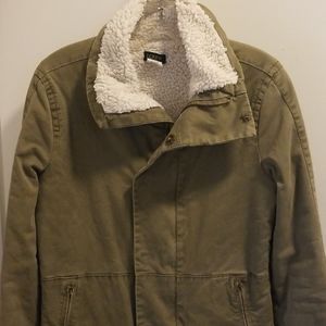 JCrew Jacket Sherpa lined.